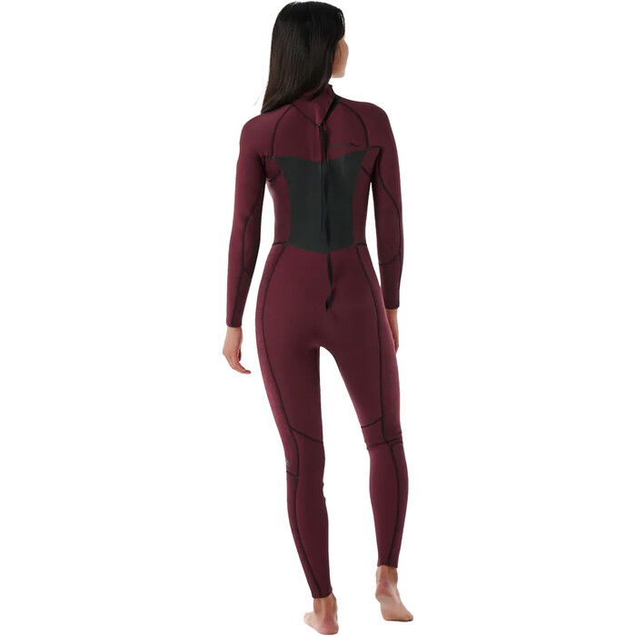 2024 Rip Curl Mujer Dawn Patrol 3/2mm Back Zip Neopreno 151WFS - Plum